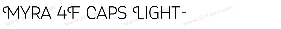Myra 4F Caps Light字体转换
